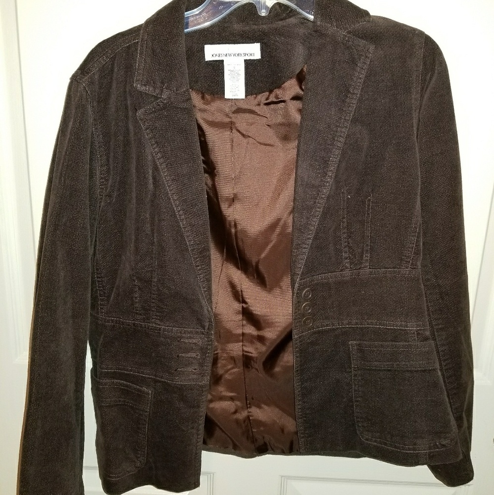 Dark brown, small Blazer by Jones New York Sport